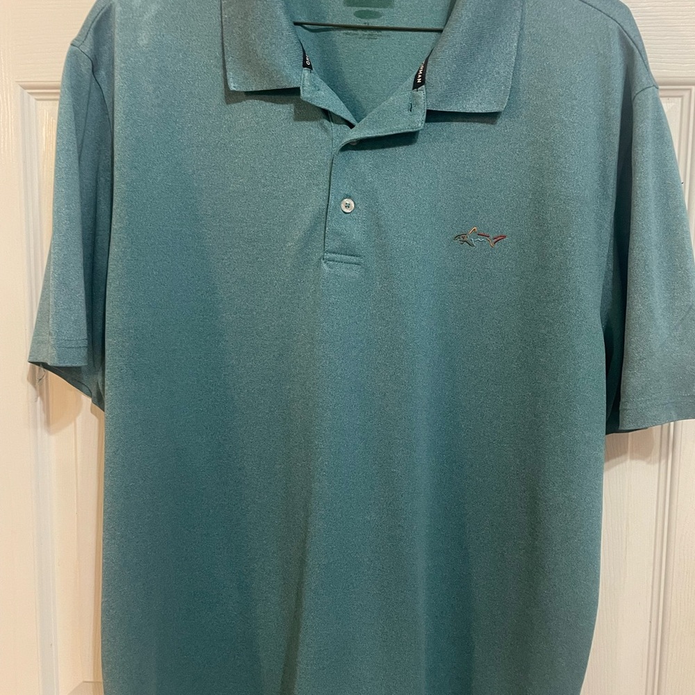 Greg Norman Blue Polo Shirt Classic Casual Fit